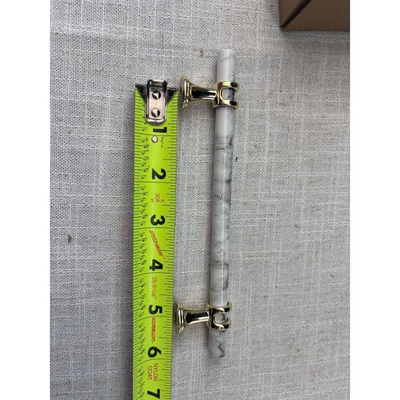 Marble & Gold Cabinet Drawer Handle Pulls - Picture 4 of 6